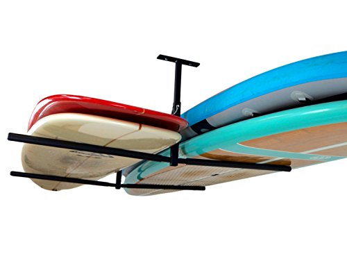 Store Surfboards in Garage - surfboard ceiling rack