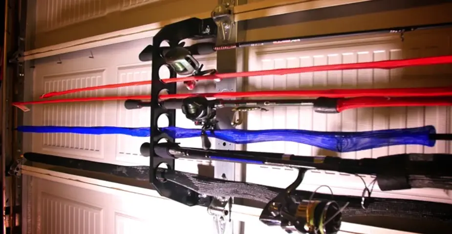 Store Fishing Gear In Garage - cobra-rod-rack