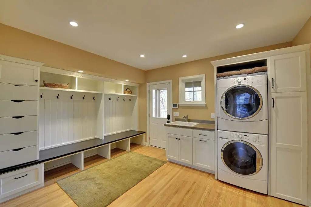 Mudroom combined with Laundry Room