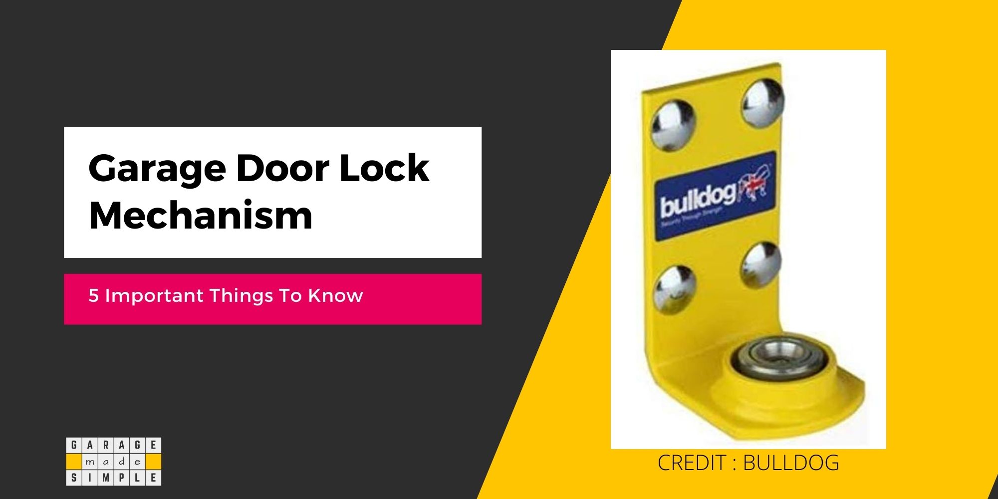 Garage Door Lock Mechanism: A Comprehensive Guide