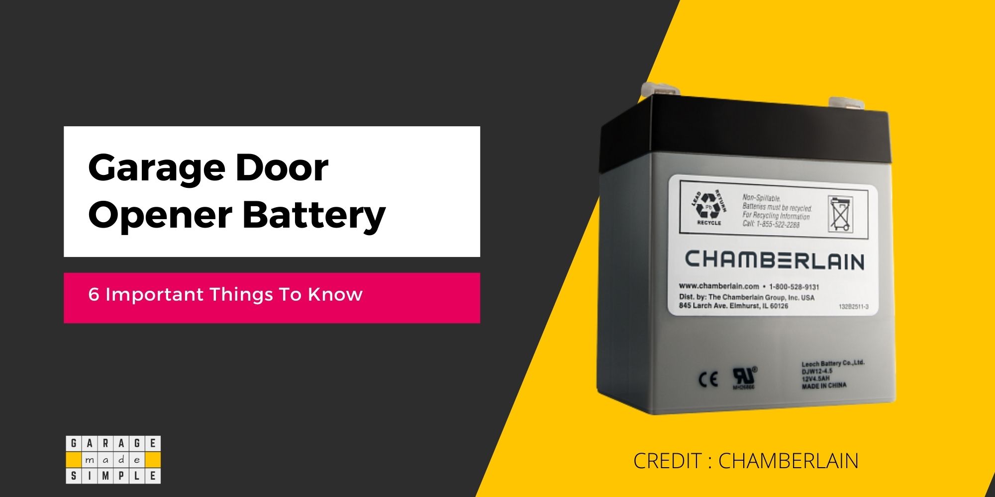 6 Important Things You Need To Know About Garage Door Opener Battery