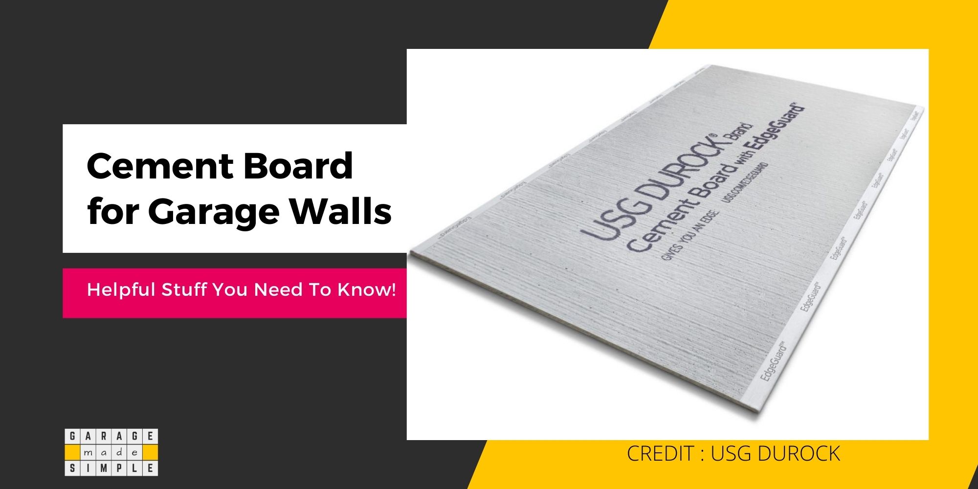 Cement Board For Garage Walls: (6 Outstanding Features!)