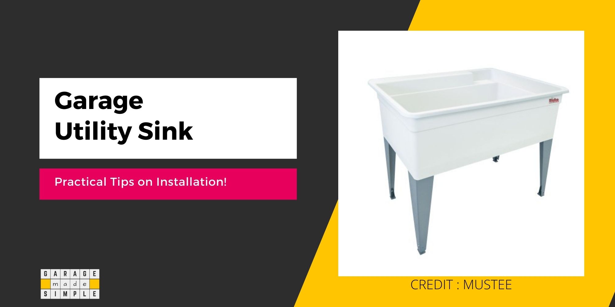 Garage Utility Sink Installation: Practical Tips & Tricks!