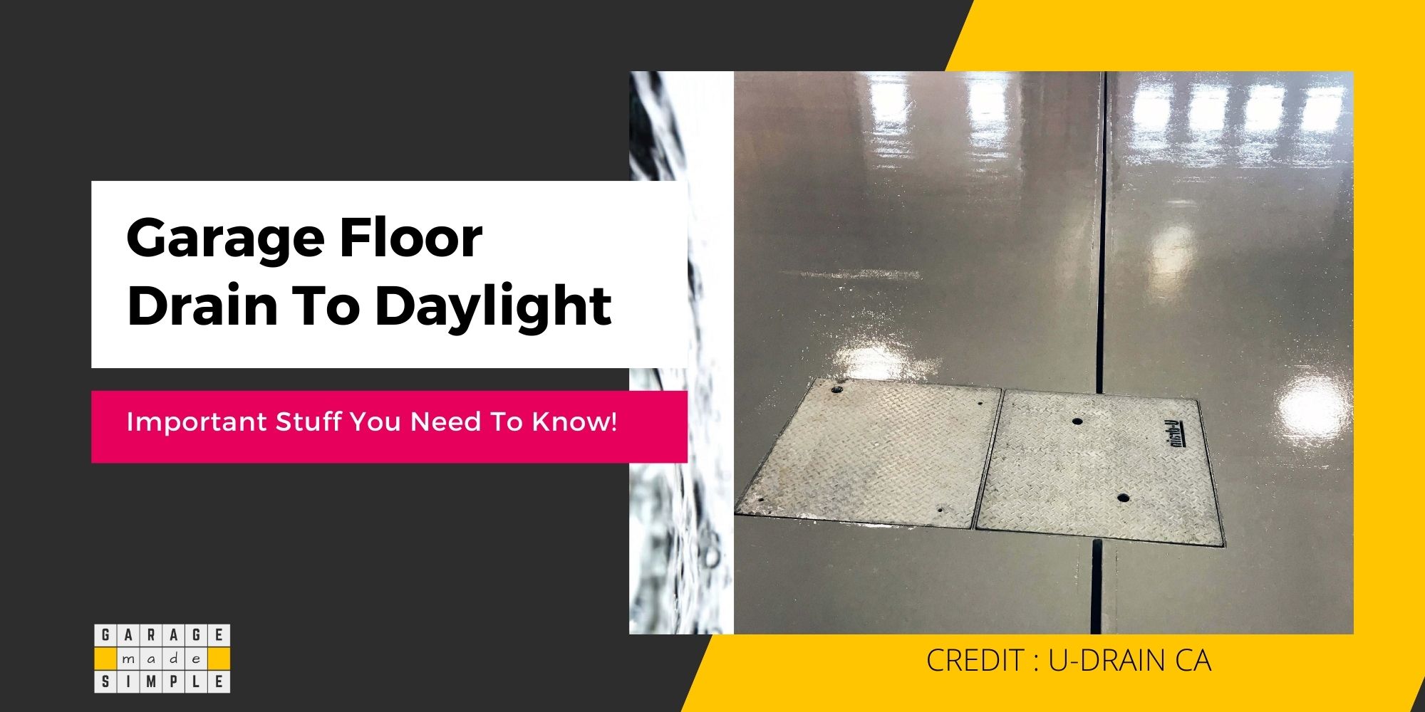 Garage Floor Drain To Daylight: 5 Fantastic Facts To Know!