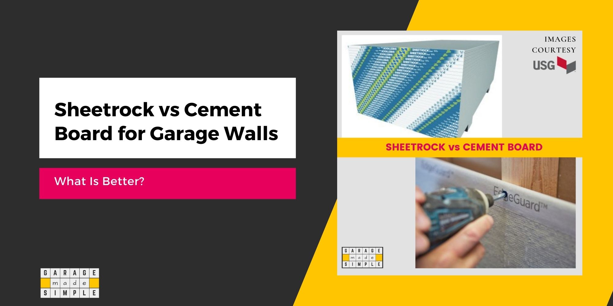 Sheetrock vs Cement Board For Garage Walls (What is Better Value?)
