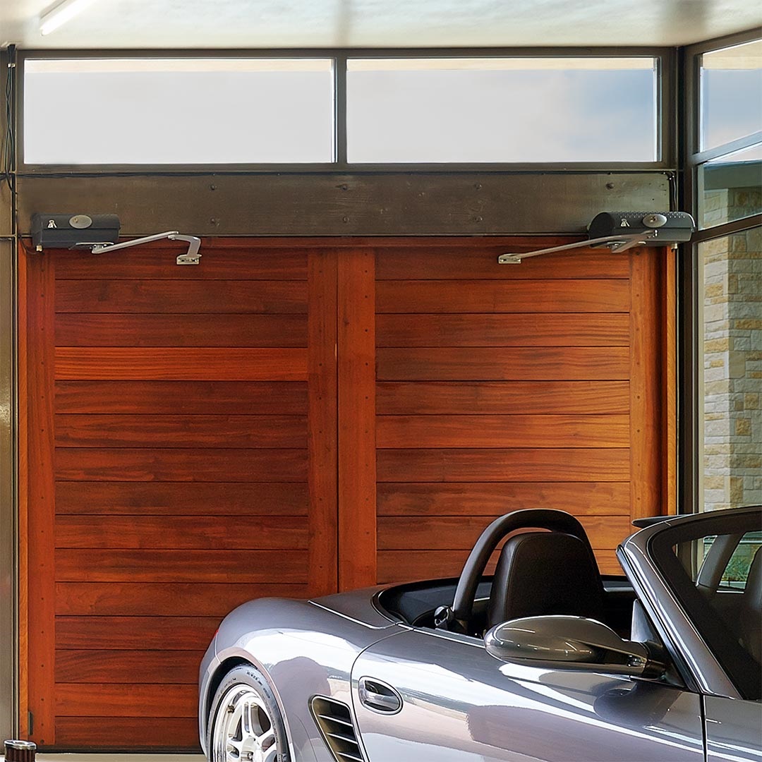 Automate Carriage Style Swinging Garage Door