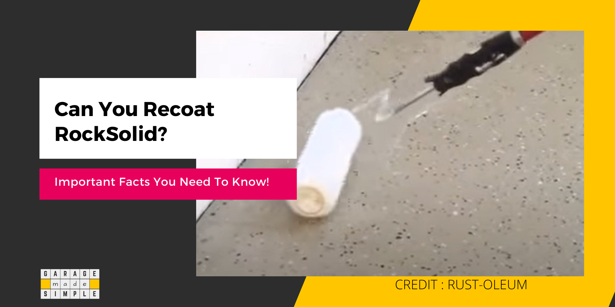Can You Recoat RockSolid? (Important Facts You Need To Know!)