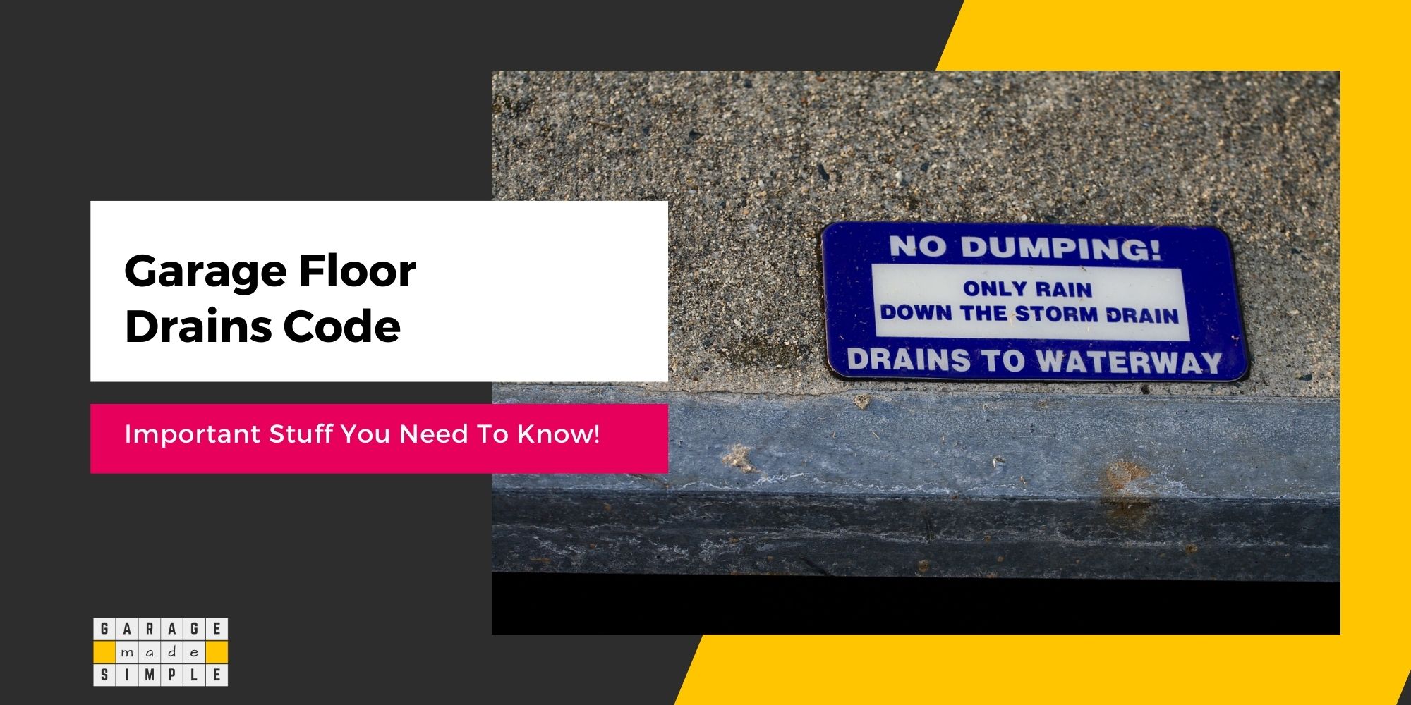 Garage Floor Drains Code: 5 Useful Things Really Worth Knowing!