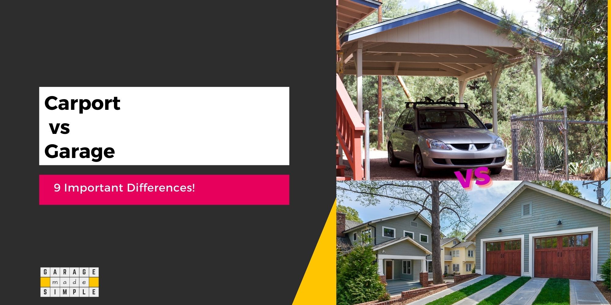 Attached Carport vs Garage:  9 Important Differences You Need To Know!