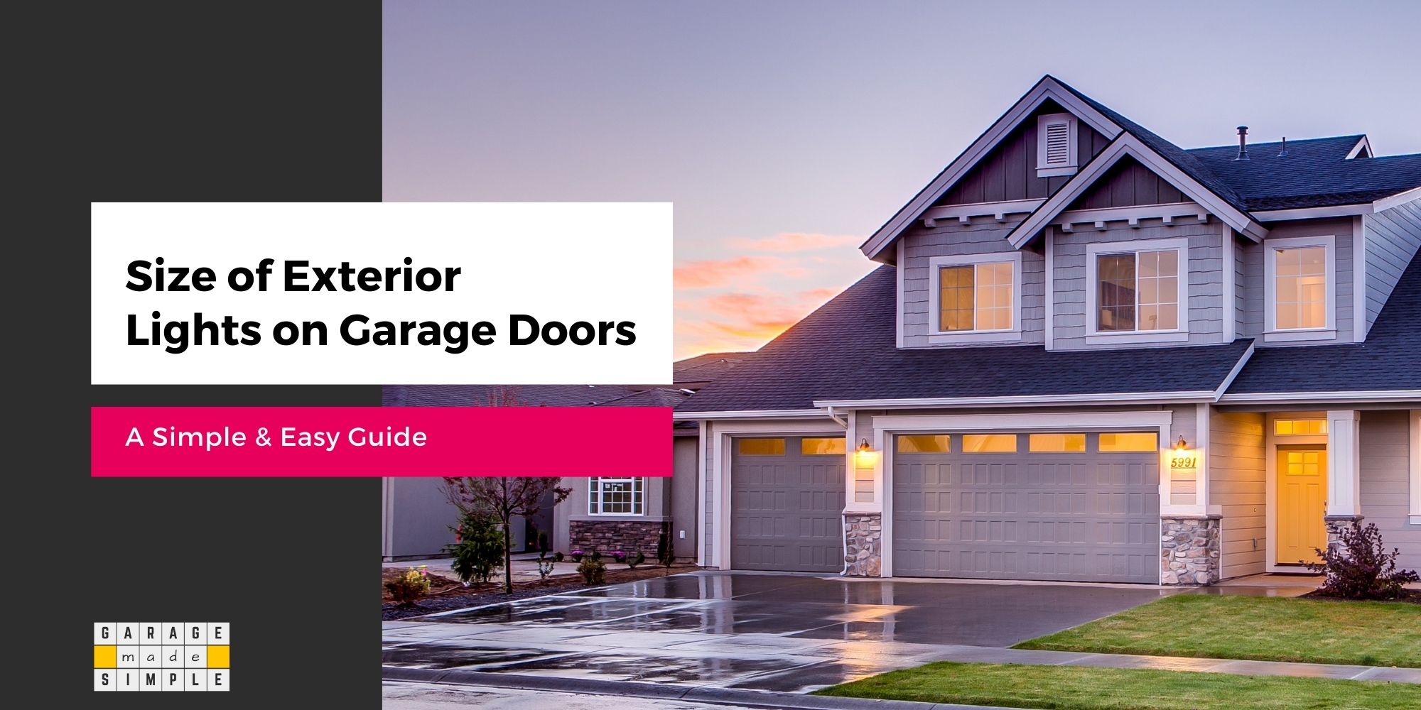 Size of Exterior Lights on Garage Doors: The Easy Guide