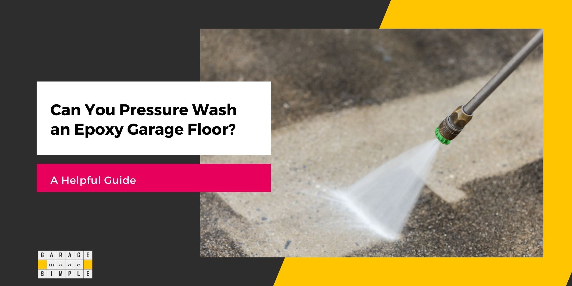 Pressure Wash an Epoxy Garage Floor? (A Really Helpful Guide!)