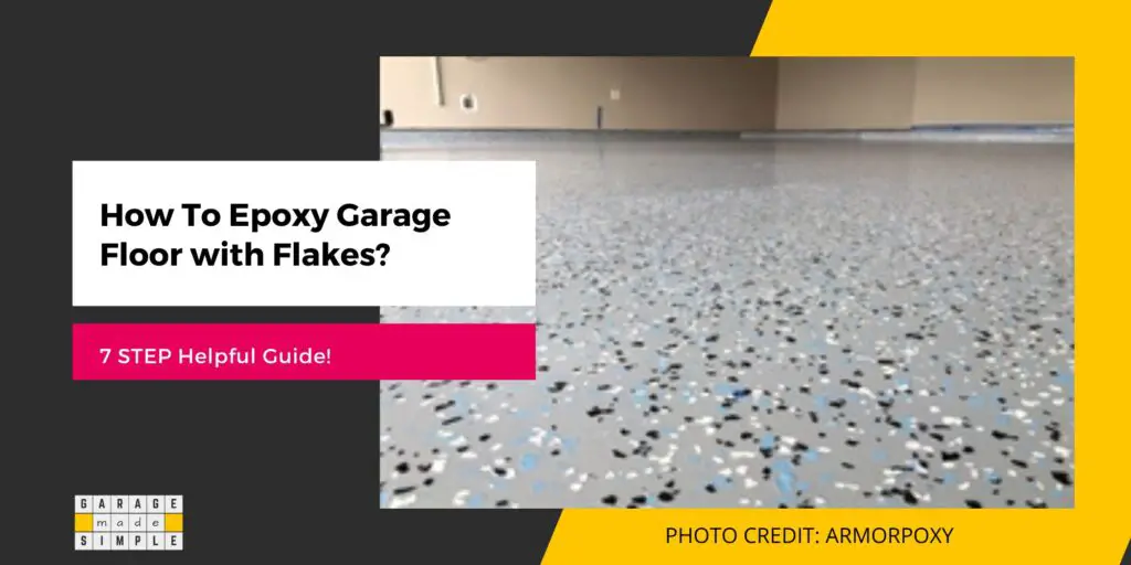 Epoxy Garage Floor with Flakes