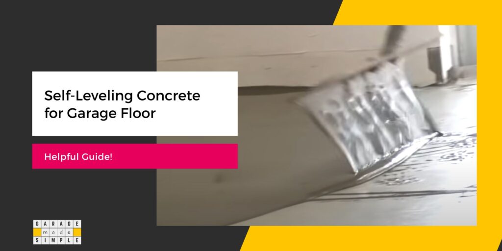 Self-Leveling Concrete for Garage Floor