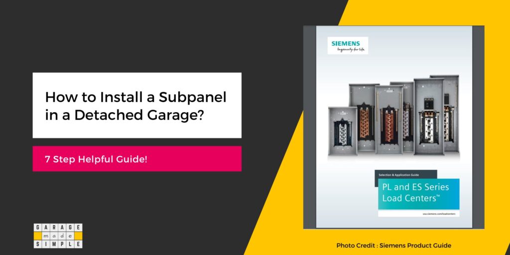 How to Install a Subpanel in a Detached Garage?