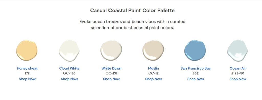 Coastal Colors that are great for a Pool House