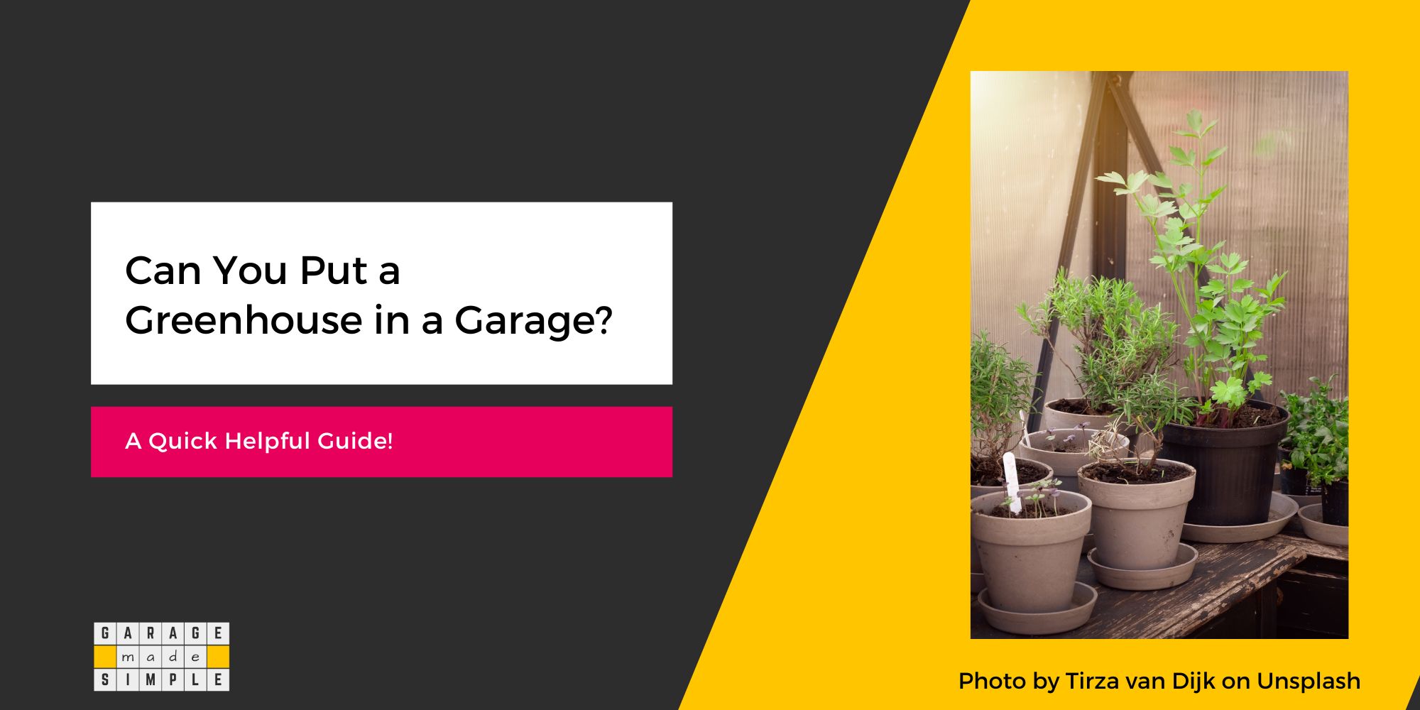Can You Put a Greenhouse in a Garage? (A Quick Helpful Guide!)