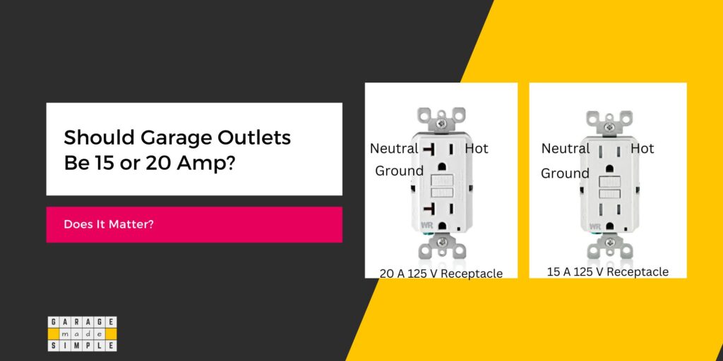 Should Garage Outlets Be 15 or 20 Amp?