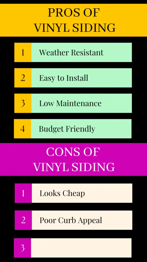 Infographic on Pros & Cons of Garage Siding for a Garage