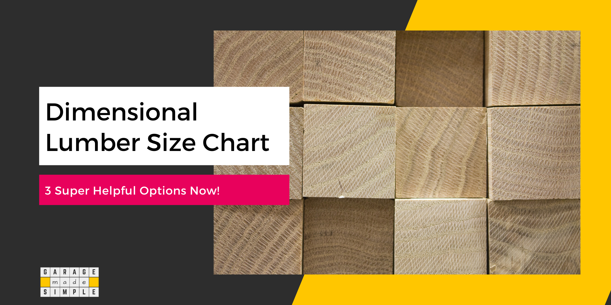 Dimensional Lumber Sizes Chart: 3 Super Helpful Options Now!
