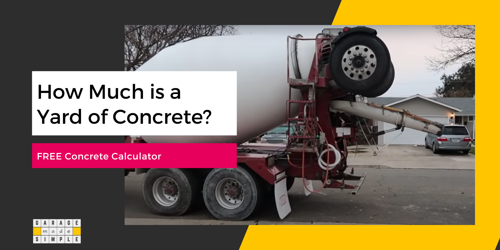 How Much is a Yard of Concrete? (Free Concrete Calculator!)