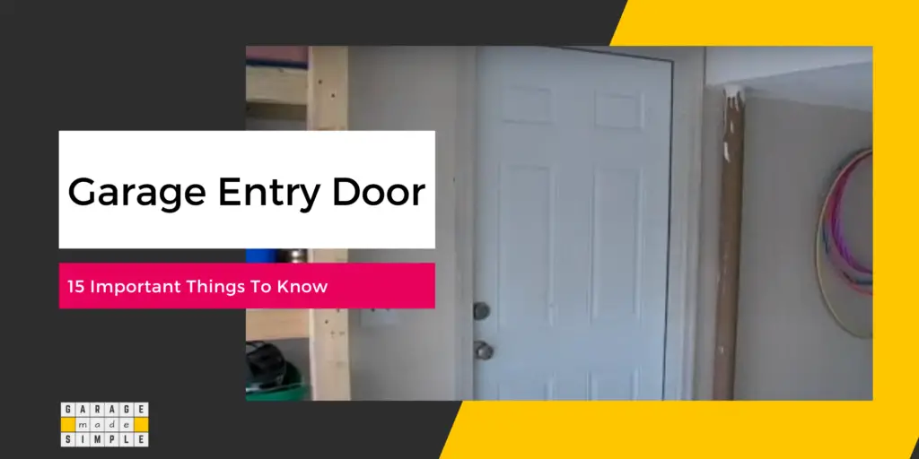 Garage Entry Door