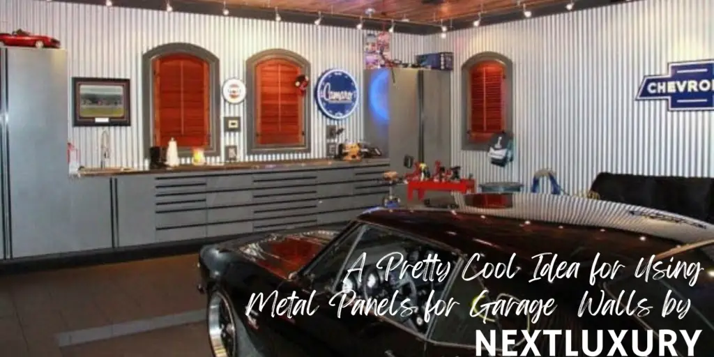A Pretty Cool Idea for Using Metal Panels for Garage Walls by NEXTLUXURY