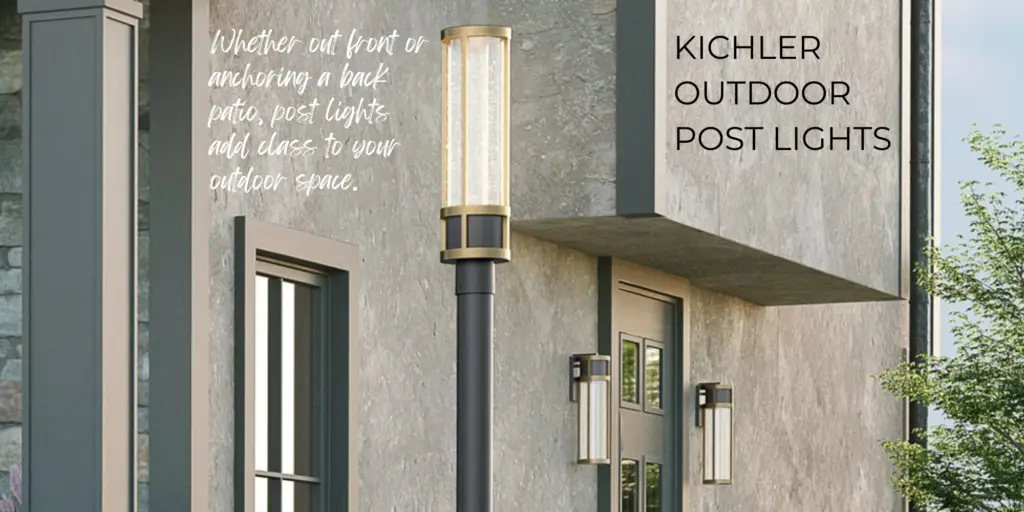 Whether out front or anchoring a back patio, post lights add class to your outdoor space.