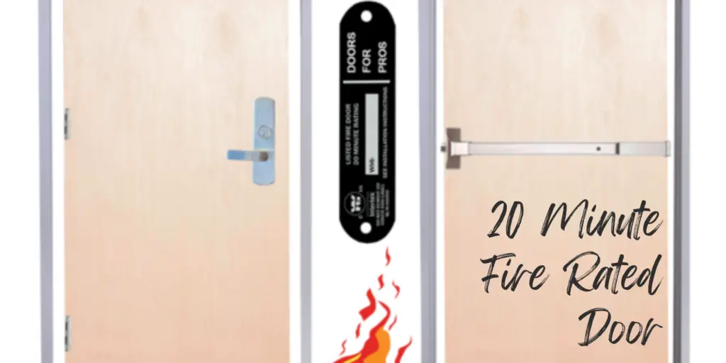 20 minute fire rated door requirements